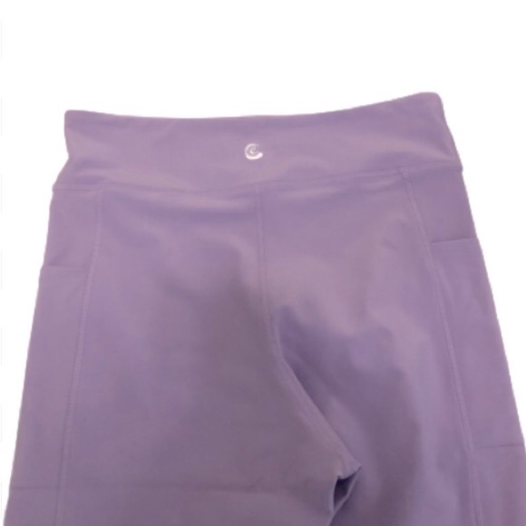 Calme by Johnny Was Active Comp lavender hi waisted/hi rise leggings NWOT SZ XL - Picture 5 of 7